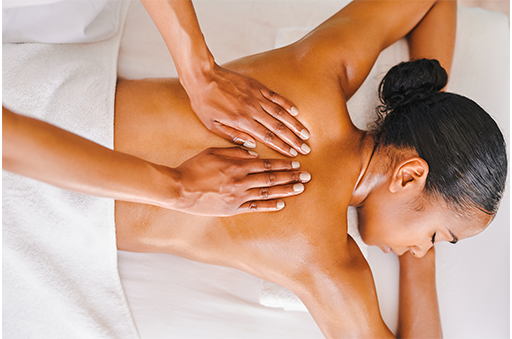 woman getting a massage